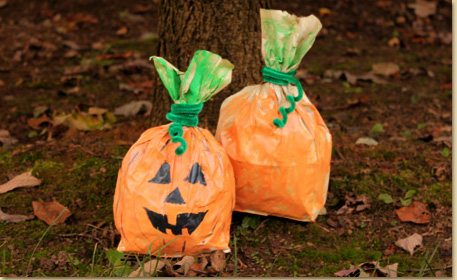 Pumpkins and craft bags